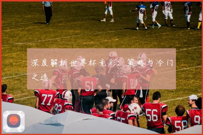 深度解析世界杯竞彩：策略与冷门之选